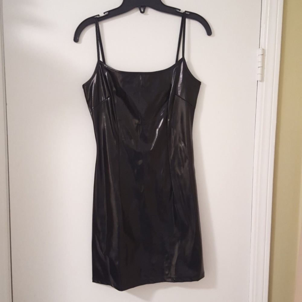 Black mini dress